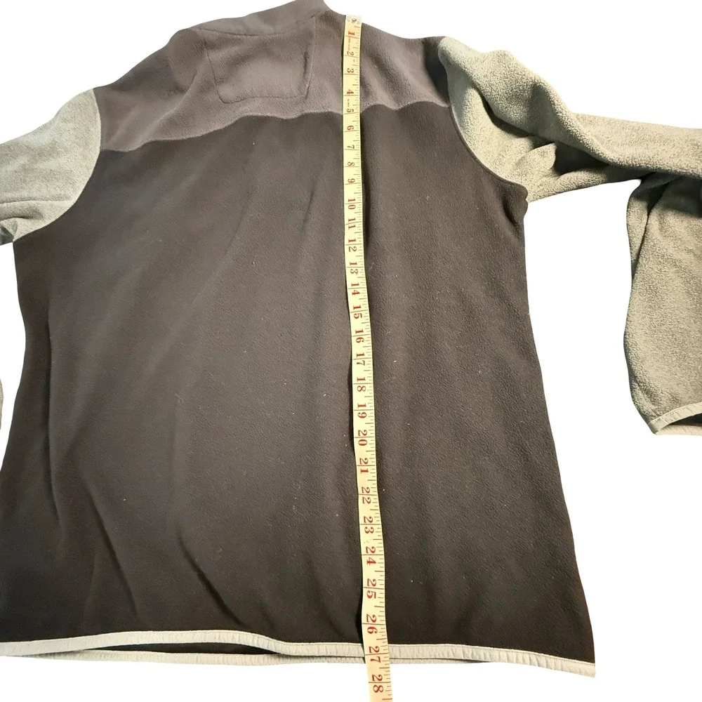 The North Face Mens XL‎ Quarter Zip Fleece Pullover Grey Colorblock Jacket